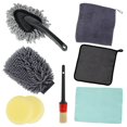 thumbnail image 2 of 8Pcs Car Wash Cleaning Tools Kit Car Wash Kit Detailing Brush Kit for Car Wheel Tyre Brush Cleaning for Cleaning Wheels Rim Interior Exterior Leather Air Vents Emblems, 2 of 10