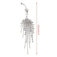 thumbnail image 3 of AOOOWER Hot for Rhinestone Tassel Dangle Bar Body Piercing Jewelry Button Navel Belly Ri, 3 of 7