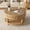 Fluted-NaturalWood, variant on 31.5" Round Coffee Table with Hidden Storage, Modern Wood Coffee Table with Flip-Top Compartment & Open Shelf, Dual-Tier Center Table for Living Room, Natural Wood