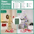 thumbnail image 2 of Lápiz flocado preiluminado Christmas Tree Goplus de 1,5 m con 150 LED, 2 of 8
