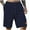 Navy, variant on YUSIM Mens Waffle Knit Shorts Casual- Soft Summer Elastic Waist Baggy Drawstring Shorts with Pockets Black Size S-3XL