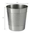 thumbnail image 6 of happimess Riley Modern Classic Hammered Steel Accent 2-Gallon Wastebasket, Polished Steel, HPM1111E, 6 of 7