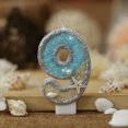 thumbnail image 1 of Velas digitales con purpurina, decoración de pastel de cumpleaños, estrella de mar, playa, verano, 0-9, decoración de pastel de fiesta temática con el océano, 1 ud.,9, 1 of 7