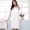 White, variant on Women’s Knee Length Spa/Bath Body Wrap with Adjustable Closure