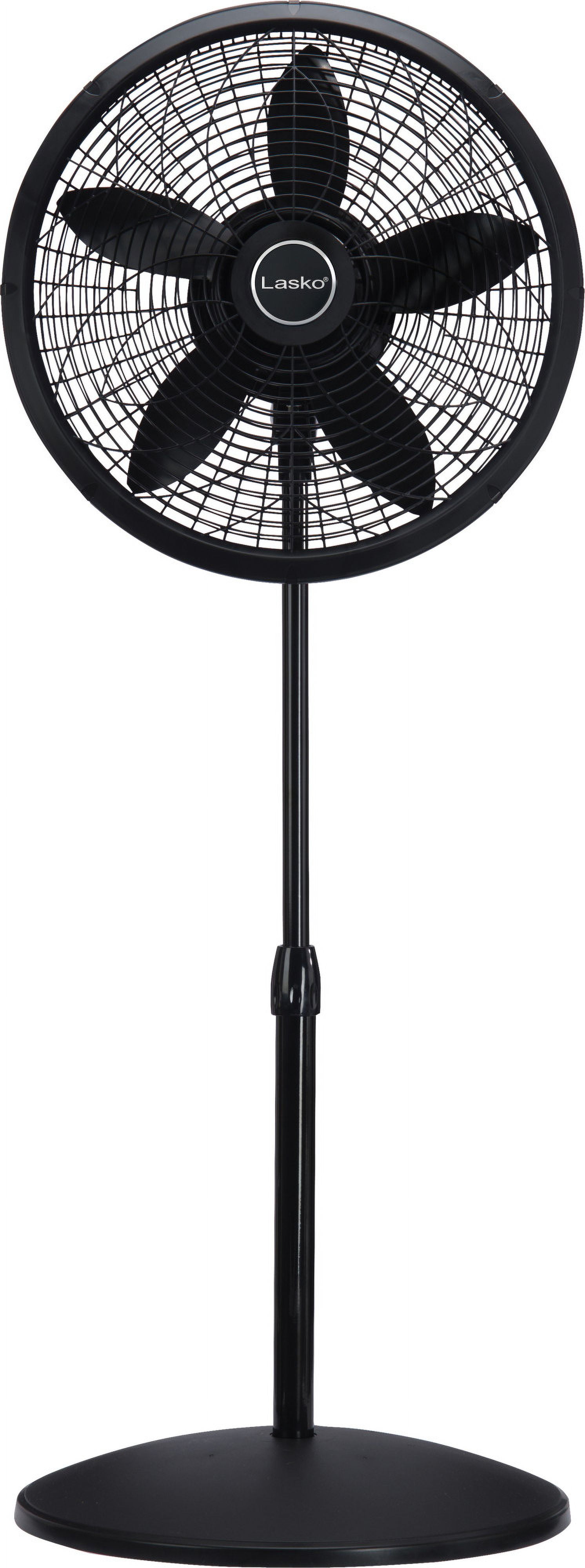 Lasko Elegance & Performance 18" 3-Speed Oscillating Pedestal Fan, Black, 1827