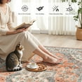 thumbnail image 5 of Ultrug Vintage Rugs Soft Accent Area Rug for Bedroom Living Room Home Decor Carpet,5'x7',Red, 5 of 7
