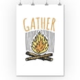 thumbnail image 2 of Gather, Campfire, Icon (36x54 Giclee Gallery Art Print, Vivid Textured Wall Decor), 2 of 3