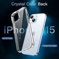 thumbnail image 4 of JETech 5 in 1 Case for iPhone 15 6.1-Inch with 2-Pack Each Tempered Glass Screen Protector and Camera Lens Protector, Non-Yellowing Shockproof Bumper Phone Cover (Clear), 4 of 7