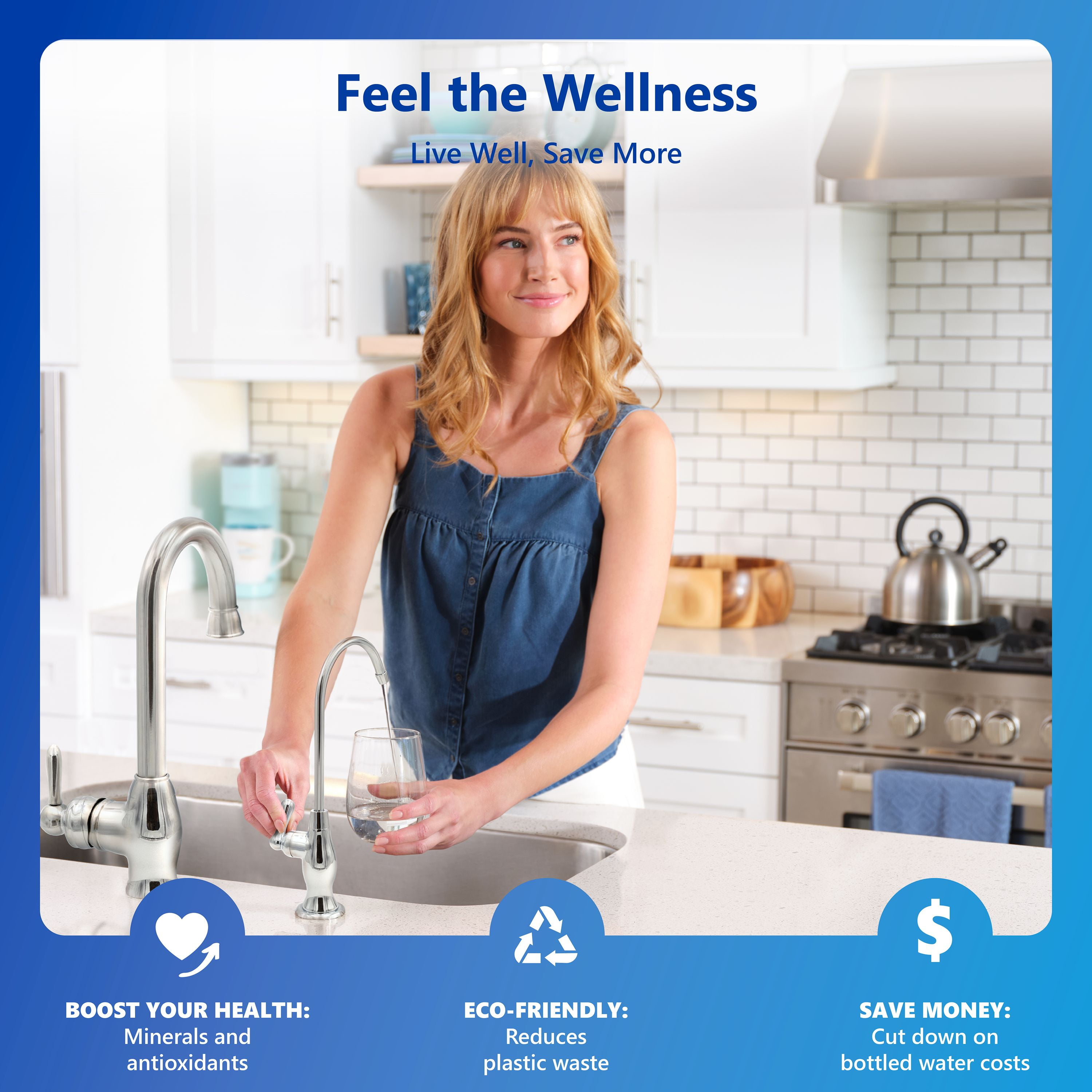 Express Water Alkaline Reverse Osmosis Water Filtration System – 10 Stage RO Mineralizing Purifier – Mineral, pH +, Antioxidant – Under Sink Water Filter with Remineralization – 50 GDP