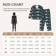 thumbnail image 4 of Pajama Sets for Women 2 Pcs, turtle chrysanthemum Button Down Long Sleeve Sleepwear Lounge PJ Sets, 4 of 6