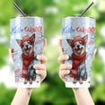 thumbnail image 4 of Hello Winter Australian Cattle Dog Smiling in Red Scarf Hat Welcome Christmas 30oz Stainless Steel Tumbler Insulated Cup with Lid Heeler Lover Gifts - 00017, 4 of 5