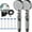 Silver-2Pcs, variant on VQPeo 1 Pcs High Pressure 5-Mode Filtered Shower Head, Handheld Spa Spray w/Hard Water Filtration
