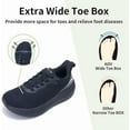 thumbnail image 4 of MAYKX Women’s Wide Toe Box Walking Shoes with Orthotic Arch Support for Plantar Fasciitis Relief，Comfortable Tennis Sneakers, 4 of 7