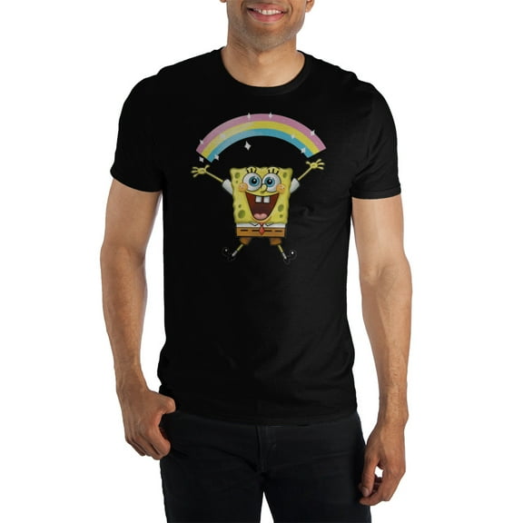 SpongeBob SquarePants Rainbow Short-Sleeve T-Shirt-Small