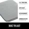 thumbnail image 3 of Bailu Thick Memory Foam Bathroom Rug, Soft Absorbent Velvet Bath Mat with Durable Dots on Bottom, Machine Washable, Rug Room Decor, Suitable for Shower Floors, 24x17 Mat, Dark Gray, 3 of 7