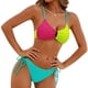 thumbnail image 2 of TaTaai Women's Tummy Control Two Piece Swimwear, Shaping Bikini Set with Built-in Bra, Solid Color Bathing Suit for Beach & Pool Gift, 2 of 4