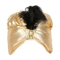 thumbnail image 1 of Sombreros de turbante de sultán indio, plisado para la cabeza, de moda, sombrero de sultán, gorro para fiesta temática, graduación,, 1 of 9