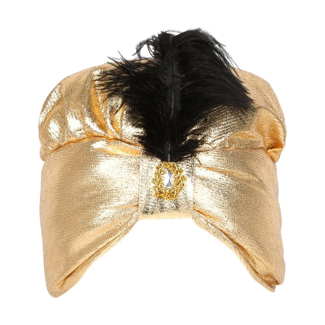 Sombreros de turbante de sultán indio, plisado para la cabeza, de moda, sombrero de sultán, gorro para fiesta temática, graduación,