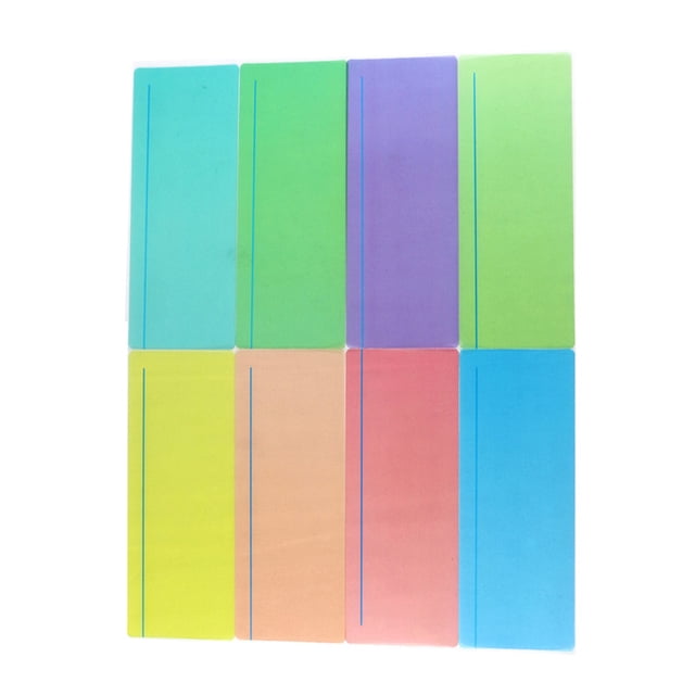 Sidaley Marcapáginas de Color sólido de 8 piezas, marcador de página de guía de lectura Universal, páginas de marcado, lector de signos, herramienta Kits de experimentos de química