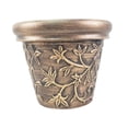 thumbnail image 1 of Maceta rústica con diseño de enredadera, reutilizable, retro, ligera, de estilo griego, para decoración de oficina, patio y balcón. Bronce, 1 of 8