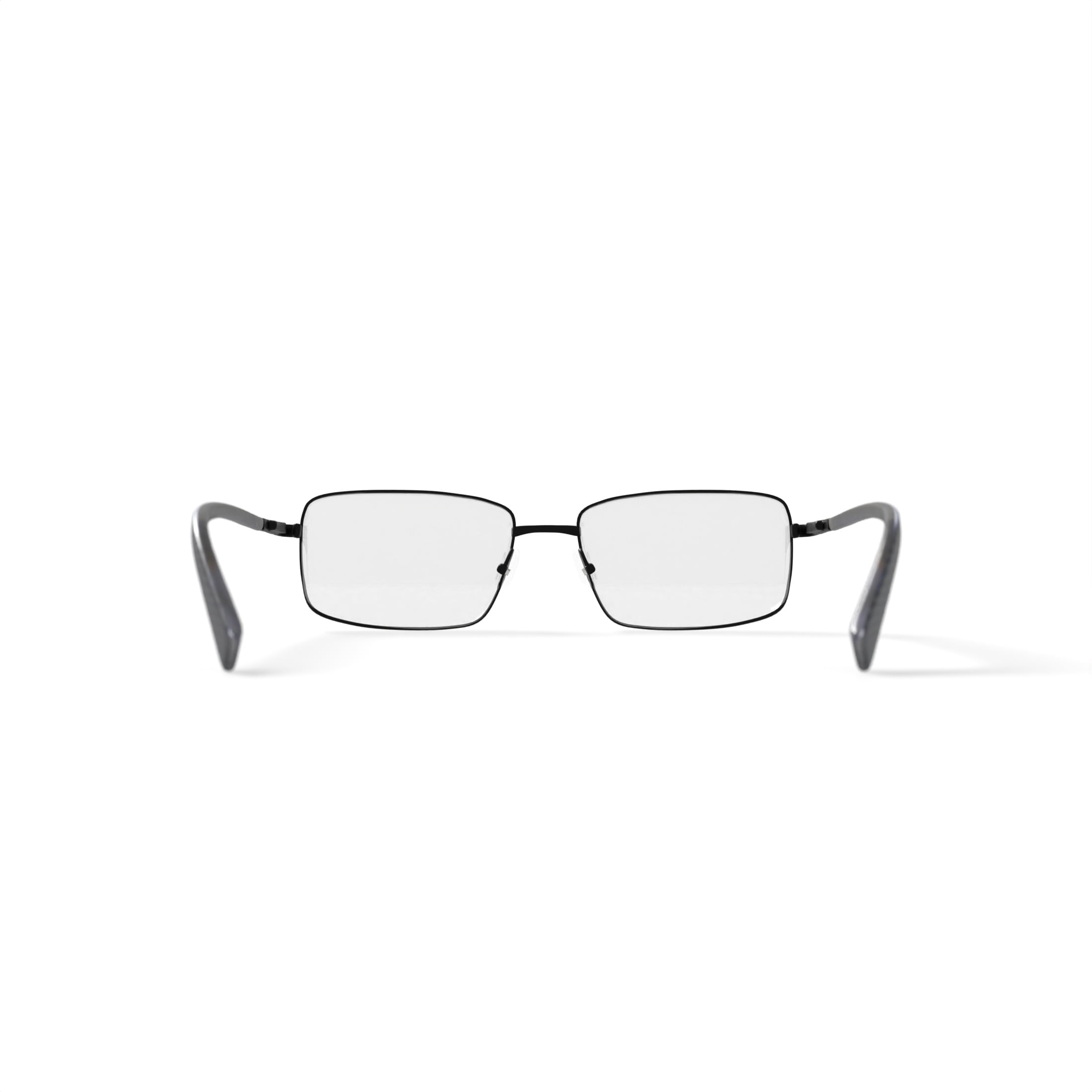 Walmart Men's Eyeglasses, MK09862, Black, 55-18-140, with Case