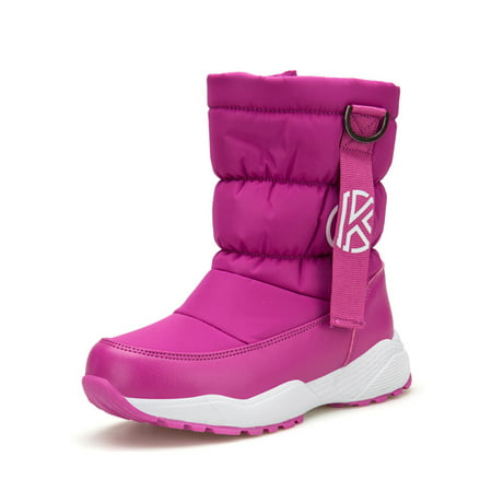 Snow Boots for Girls Waterproof Slip Resistant Winter Warm Boys Shoes (Little Kid/Big