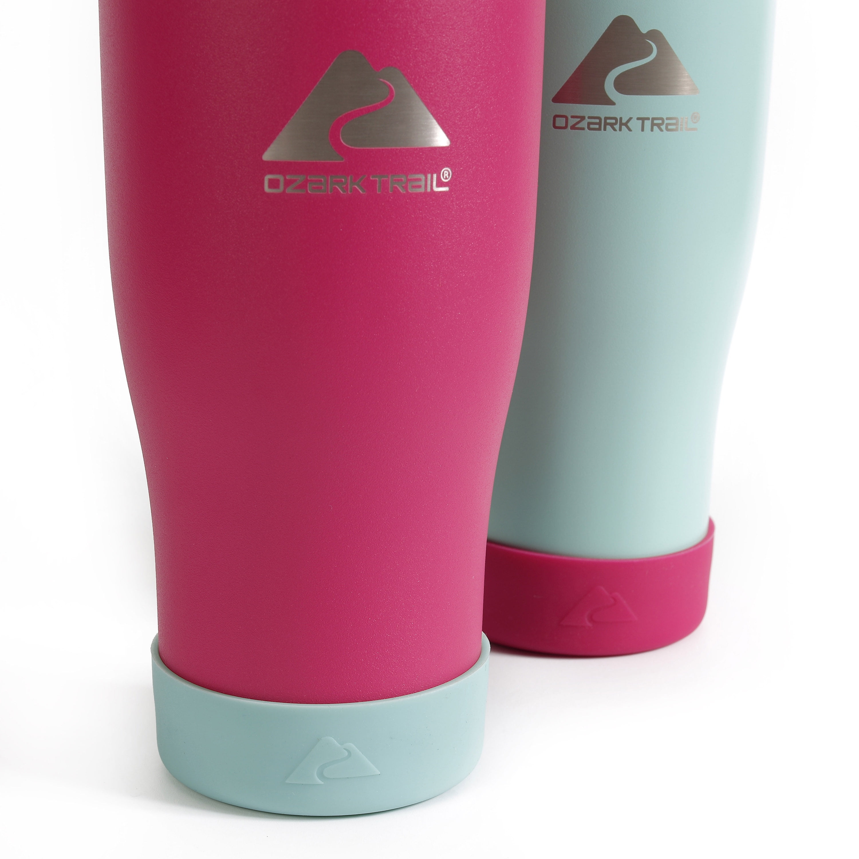 Ozark Trail 20 oz Stainless Steel Tumbler, Double-Wall, Vacuum-Sealed Pink