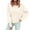Beige, variant on Womens Christmas Sweater New Crew Neck Long Sleeved Pullover for Relaxed Fit Cozy Fall Sweaters Green S