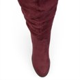 thumbnail image 5 of Journee Womens Kaison Wide Width Wide Calf Stacked Heel Over The Knee Boots, 5 of 10