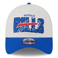 thumbnail image 2 of Men's New Era Stone/Royal Buffalo Bills 2023 NFL Draft 39THIRTY Flex Hat, 2 of 6
