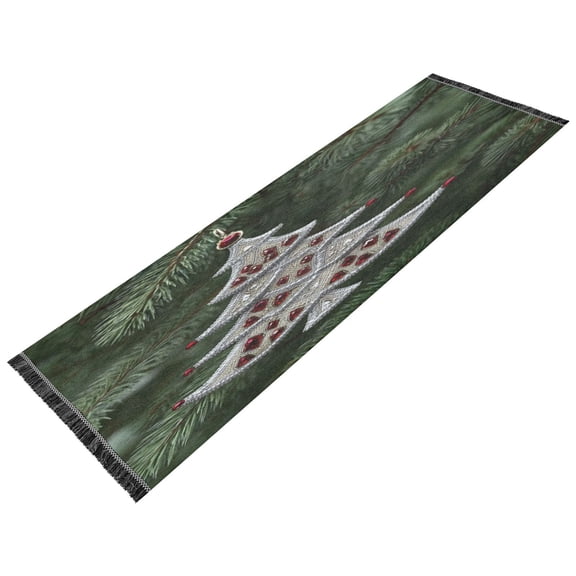 Vintage Modern Runner Rug,Non Slip Machine Washable 72"x23.5" Polyester Material Pet-Friendly Durable,Applicable to Entryway Rug Living Room Rug Red Diamond
