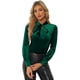 thumbnail image 1 of Blusa de Trabajo Informal de Manga Larga con Cuello de Corbata de Terciopelo Allegra K Verde Oscuro S, 1 of 6