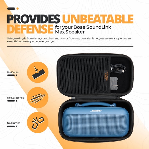 Slinger Hard Shell Travel Case with AUX Cable for Bose SoundLink