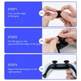 thumbnail image 2 of GeekShare Thumb Grip Caps for PS4 PS5 and Switch Pro Controller Thumbsticks Cover 6 PCS Black, 2 of 7