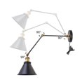 thumbnail image 6 of LNC Plug in Wall Sconces Set of 2, Industrial Swing Arm Wall Lamps, Plug-in or Hardwired Bedside Reading Lights, Black Metal Wall Light Fixtures for Bedroom, Living Room, Office, 6 of 14