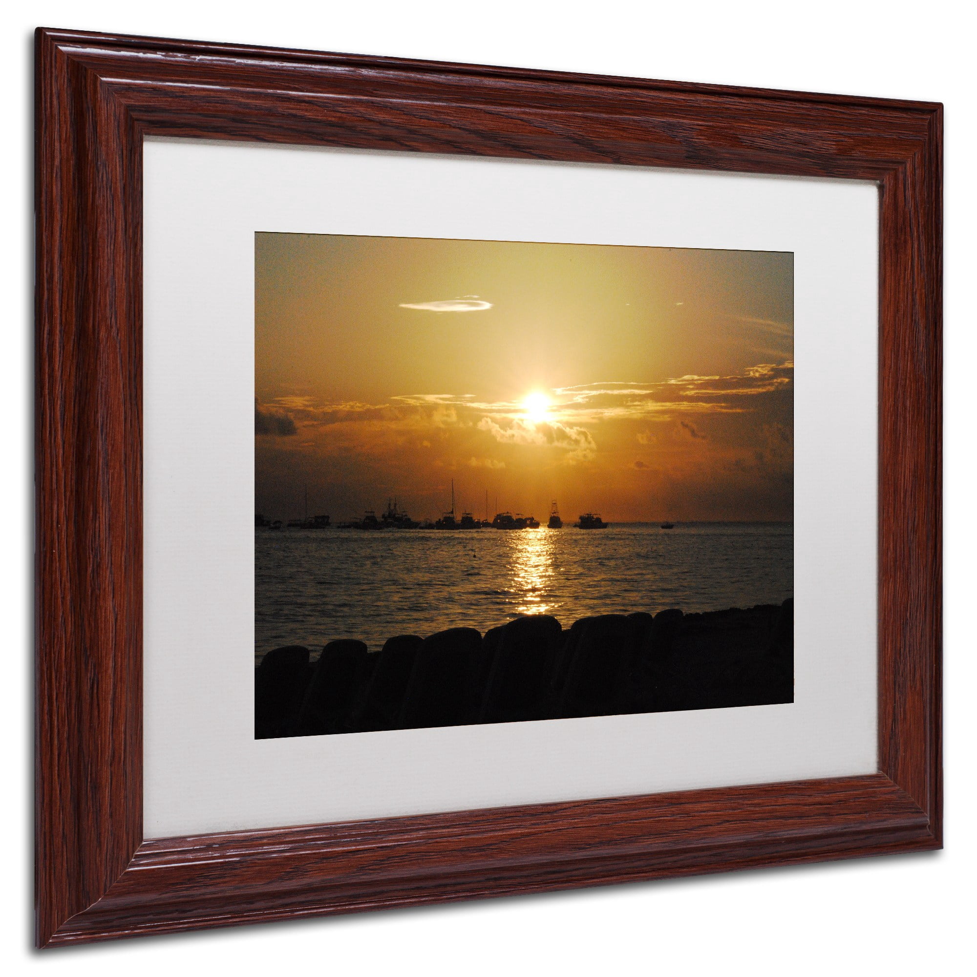 Trademark Fine Art "Fairytale" Canvas Art by Monica Mize, White Matte, Wood Frame