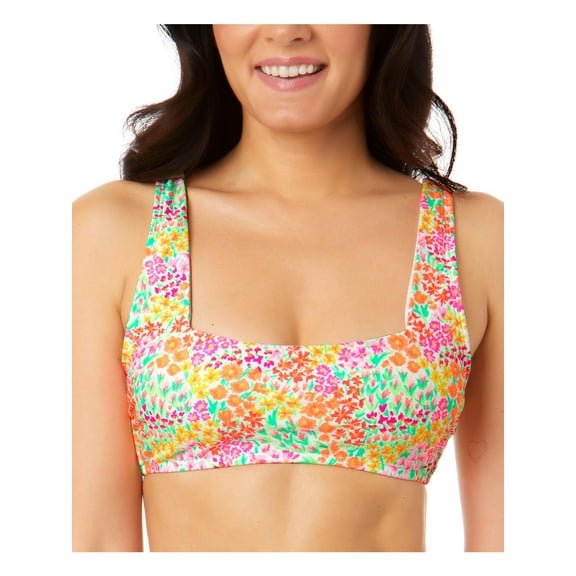 Salt Cove Womens Floral Removable Padding Bikini Swim top