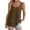 Brown, variant on Qiopertar Linen Tank Tops for Women Double Layer Strappy Camisoles Spring Summer Casual Sleeveless Tops Boho Relaxed Beach Vacation Blouse, Khaki S