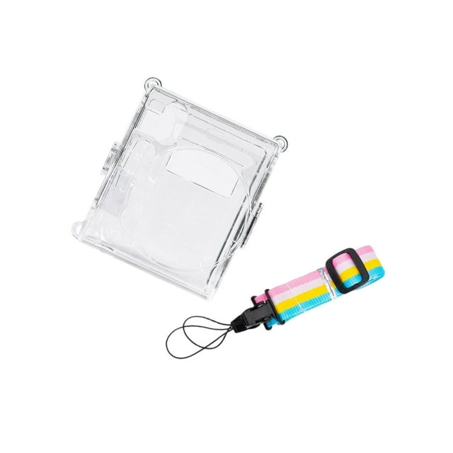 Étui de Protection Portable Anti-Rayures Cristal pour Fuji Étui Creux Sac Bouton Instantané
