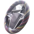 thumbnail image 3 of Ethnic Style Coarse Flax Cloth Car Steering Wheel Covers Vehicle Steering Wheel Cover Anti-Slip And Sweat Absorption Auto, 3 of 4