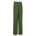 thumbnail image 6 of Puntoco Womens Plus Size Pants Clearance Zipper Fly Full-Length Pocket Cargo Jeans Green, 6 of 9