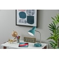 thumbnail image 5 of Mainstays LED Gooseneck Desk Lamp with Catch-All Base & AC Outlet, Aqua, 5 of 12