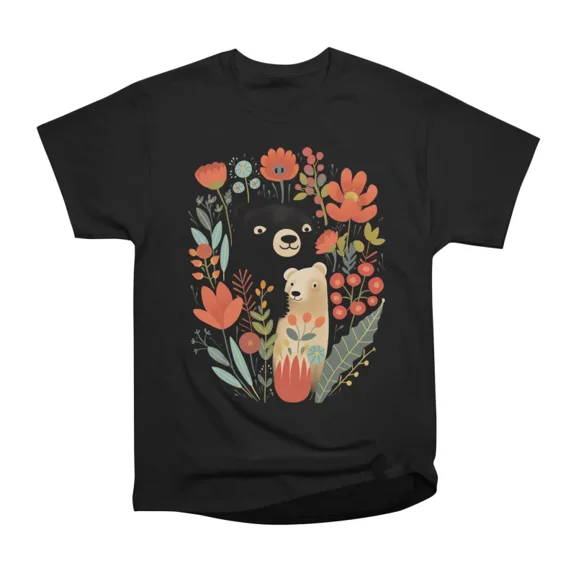 Bears of Flowers T-Shirt Tee Gift For Him Merch For Her Apparel For Friend