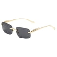 thumbnail image 3 of Gafas de sol cuadradas decorativas sin marco de color para hombres y mujeres, gafas de sol retro de metal, 3 of 5