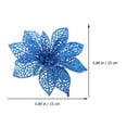 thumbnail image 5 of Gymnture christmas Christmas Flowers Poinsettia Tree Artificial Decorations Poinsettia Simulated Fake Gold Garland Plants Glitter Flower, 5 of 11