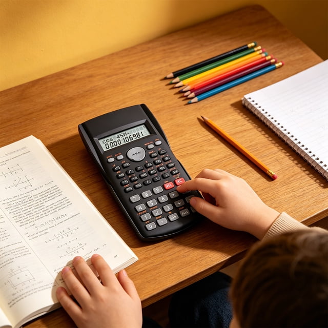 Yrmaups Scientific Calculator for Study, Exam Approved Electronic Calculator, Accounting Functions Device for College Elementary Study Office
