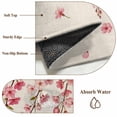 thumbnail image 6 of Butterfly Flower Round Area Rug 3Ft Washable Small Circle Rugs for Kitchen Entryway, Farmhouse Country Pink Floral on Linen Non-Slip Carpet Floor Mats Indoor Outdoor Carpet Runner Home Decor, 6 of 8