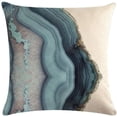 thumbnail image 4 of Juego de 4 fundas de almohada para exteriores, impermeables, decorativas, azules, para patio, jardín, sofá, paquete de 4 fundas de almohada de 18 x 18 pulgadas, 4 of 7