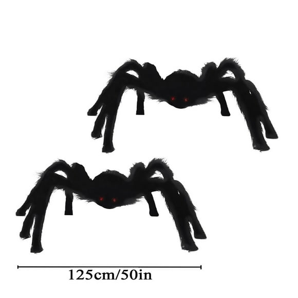 Boovnll Spider, Halloween Simulation Skull Big Spider 90/125/150Cm Spider Ornament, Halloween Decorations, Halloween Spider, Halloween Decor
