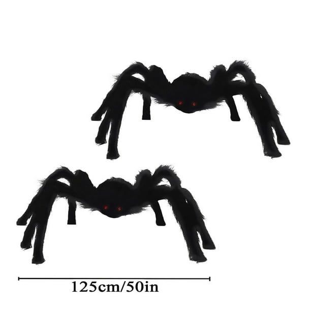 Decoraciones de Halloween, adornos de Halloween, regalos de Halloween, simulación de calavera de Halloween, araña grande de 90/125/150 cm, adorno de araña, huevos de colores
